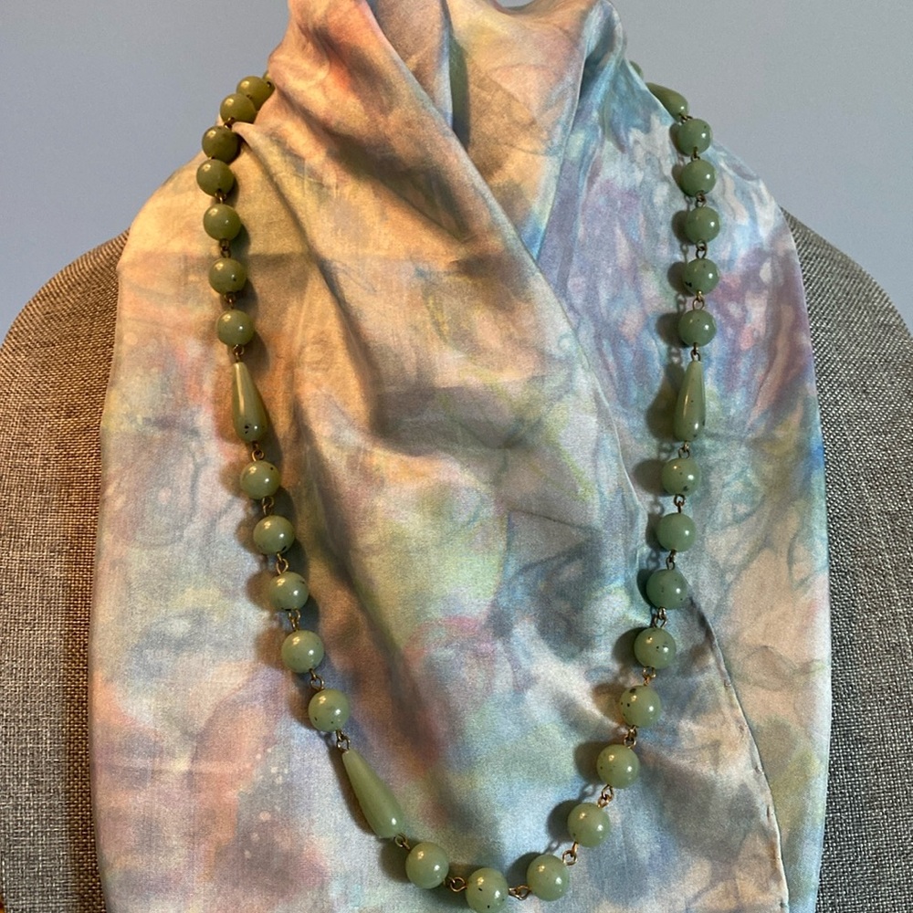 Vintage ‘Jade’ Beaded Necklace